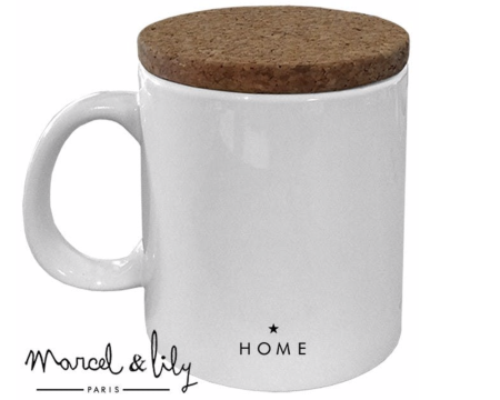 MUG COUVERCLE EN LIÈGE "HOME"