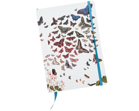 Carnet A5 ligné 126 pages - Papillons