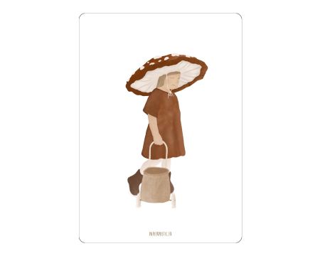 Carte - Enfant champignon