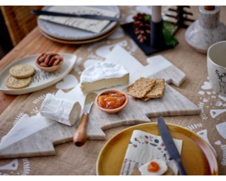 Chemin de table en coton pour les fêtes / Noël, Paule BLOOMINGVILLE