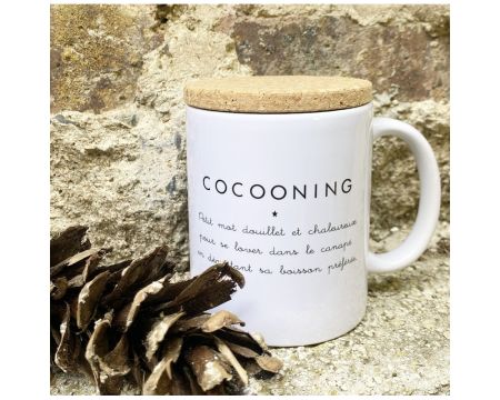 Mug avec couvercle en liège Cocooning MARCEL&LILY