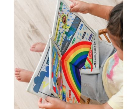 Petit journal en tissu Crinkly pour bébé - Sous la mer