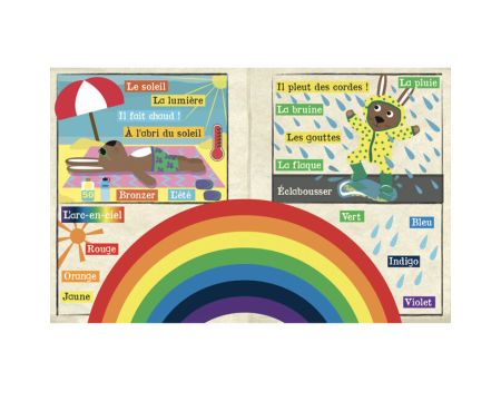 Petit journal en tissu Crinkly pour bébé - Quel temps fait-il aujourd'hui?