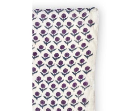 Foulard laine et coton Anisha Lotus Orage - APACHES