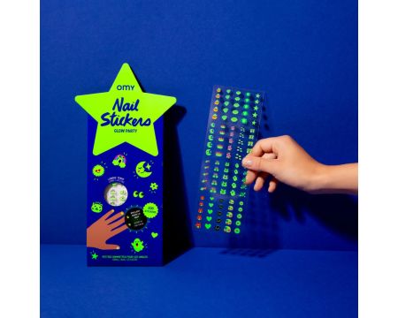 Stickers pour ongles phosphorescents - Glowy party - Nail stickers