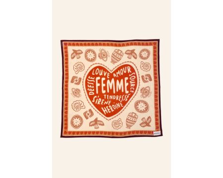 Small Foulard Mamavida Mummy Fire en voile de coton APACHES