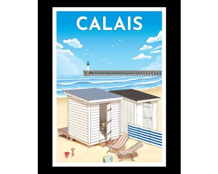 Affiche Chalets Calais 30x40 cm