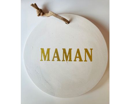 Médaillon Maman Doré Poussière des Rues