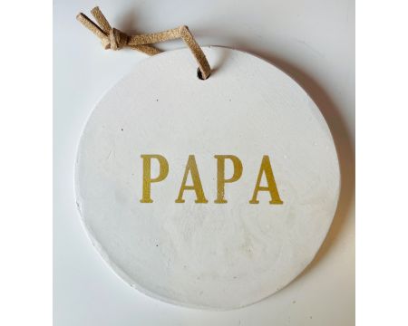 Médaillon PAPA Doré Poussière des Rues
