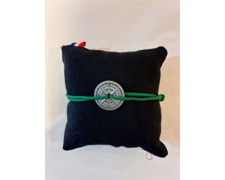 Bracelet argent vieilli - Vert / Le Vent à la Française