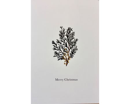 Carte Merry Christmas bouquet - Poussière des Rues