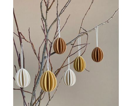 Oeufs de Pâques décoratifs à assembler LOVI (rose, bleu, jaune)