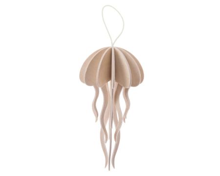 Méduse LOVI en bois 8 cm, naturel, kit 3D à assembler