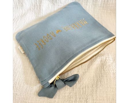 Pochette bleu nuage Marraine adorée MARCEL&LILY