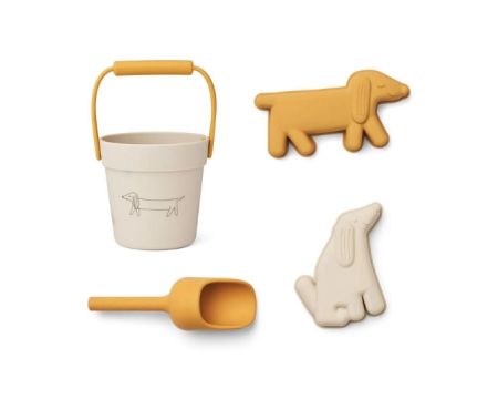 Mini set de plage en silicone - chien (kit mini dog beach set)