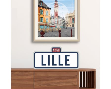 Panneau touristique / routier Wim' Lille