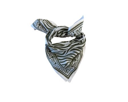 Foulard Adulte Zèbre kaki - Maison Augustin