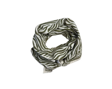 Foulard Adulte Zèbre kaki - Maison Augustin
