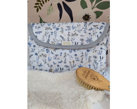 Matelas à langer de voyage - Blanc/gris