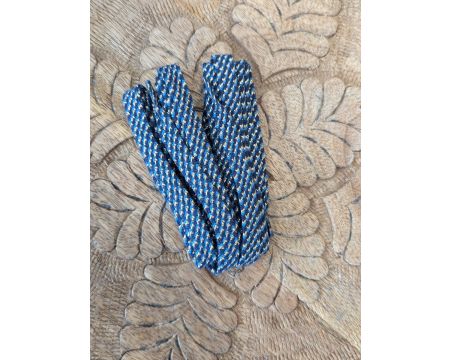 Lacets bleus foncés/dorés 120 cm BARNABE AIME LE CAFE