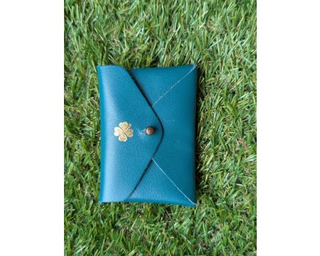 Mini pochette trèfle Cyprès BARNABE AIME LE CAFE