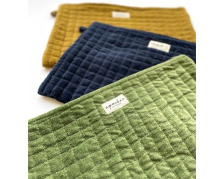 Pochette Sana Velours marine