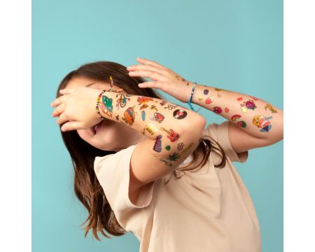 Tattoos Surf and skate - 50 tatouages temporaires enfant OMY