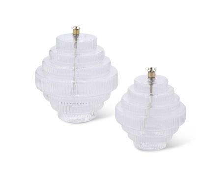 Lampe à huile Twin transparent - PERI DESIGN - taille M
