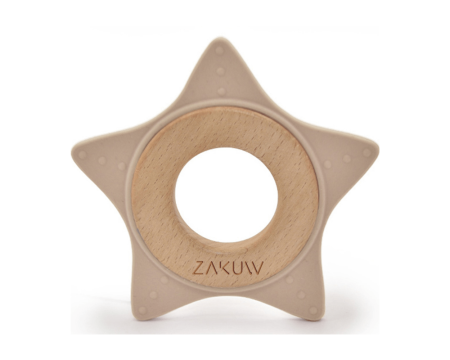 Anneau de dentition étoile taupe - ZAKUW
